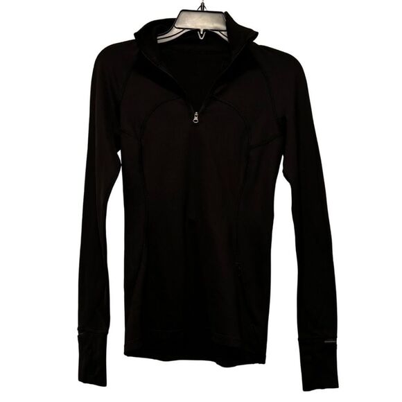EUC Lululemon First Mile 1/2 Zip Pullover in Black - Picture 7 of 14
